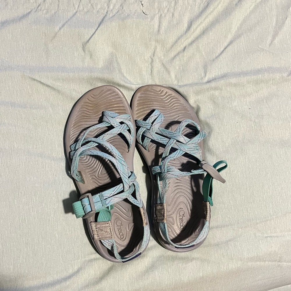 Chaco Women's Teal Strappy Sport Sandals